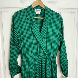 Checkered 90s Midi Dress